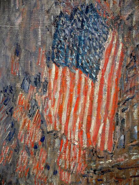 Childe Hassam Flags on the Waldorf oil painting image
